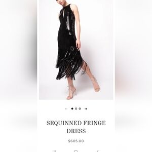 Pinko Black Seqin Dress
